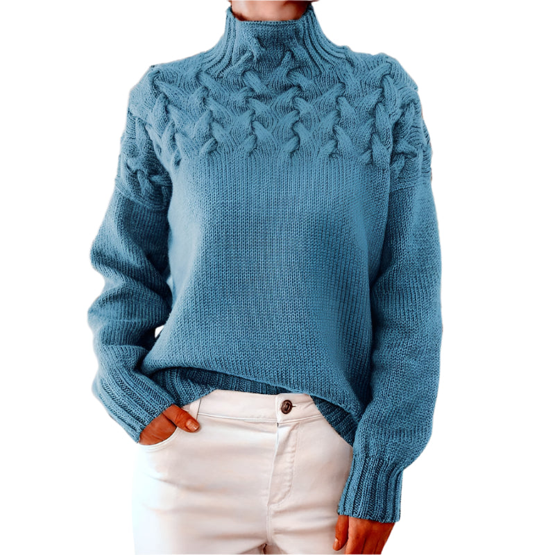 Velora™ – Eleganter Rollkragen-Strickpullover für Damen