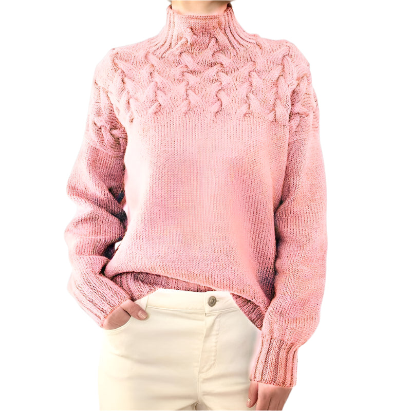 Velora™ – Eleganter Rollkragen-Strickpullover für Damen