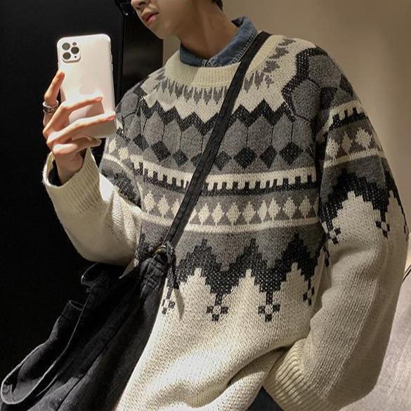 Vintage Strickpullover für Herren