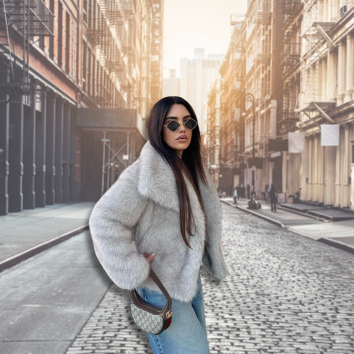 Elarova |  Warmer Kunstpelzmantel Für Damen