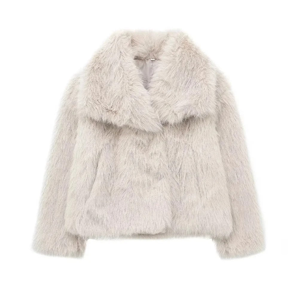 Elarova |  Warmer Kunstpelzmantel Für Damen