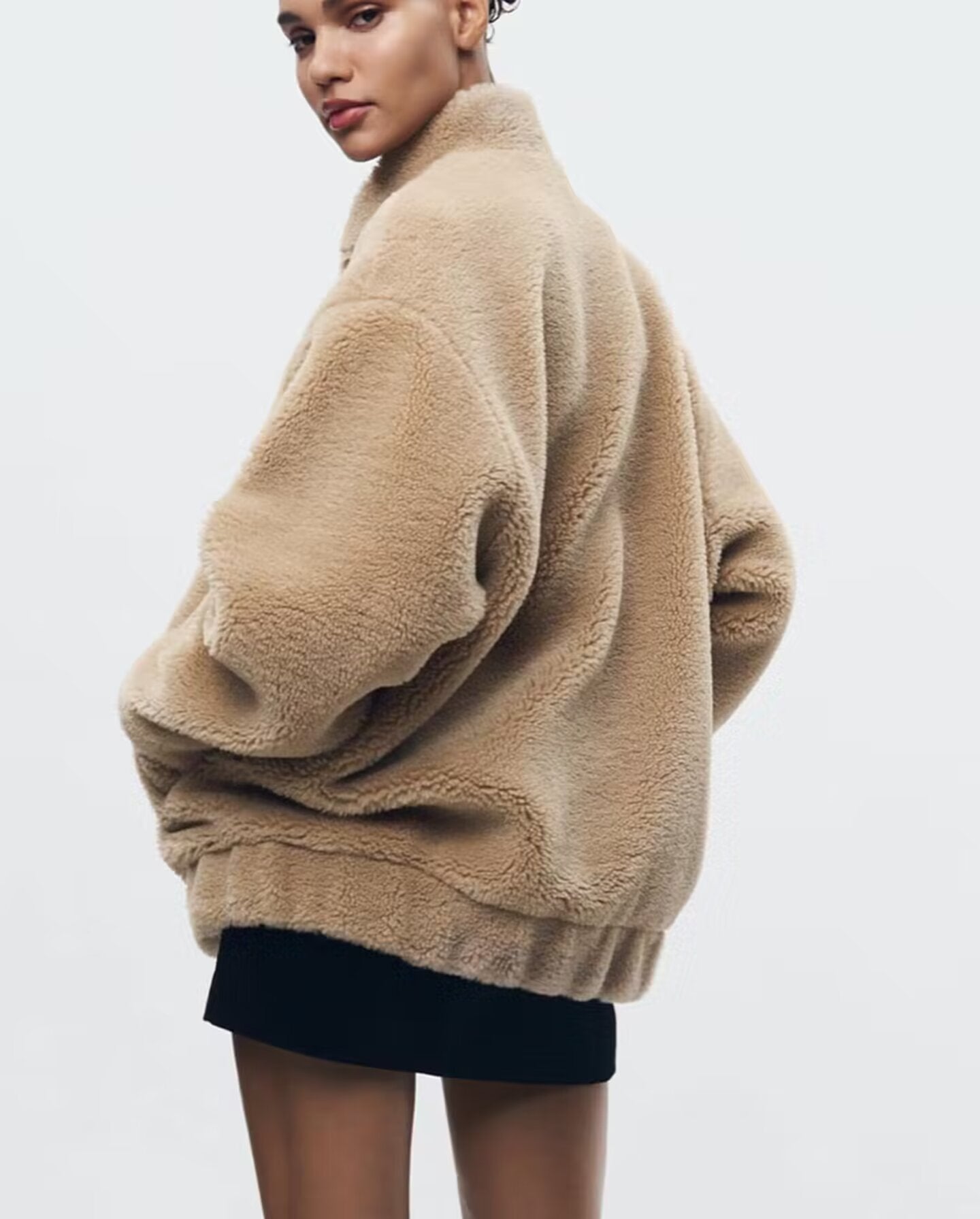Elarova |  Weiche Teddybär-Jacke für Damen