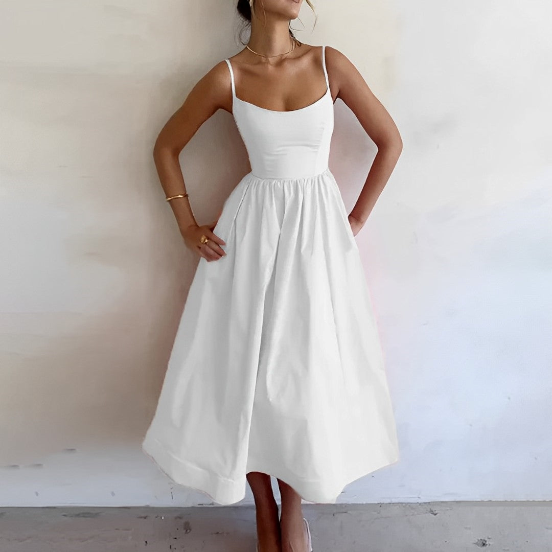 Fabiana™ – Damen Kleid Hochzeitsgast mit Verspieltem Puffdesign und Komfort-3