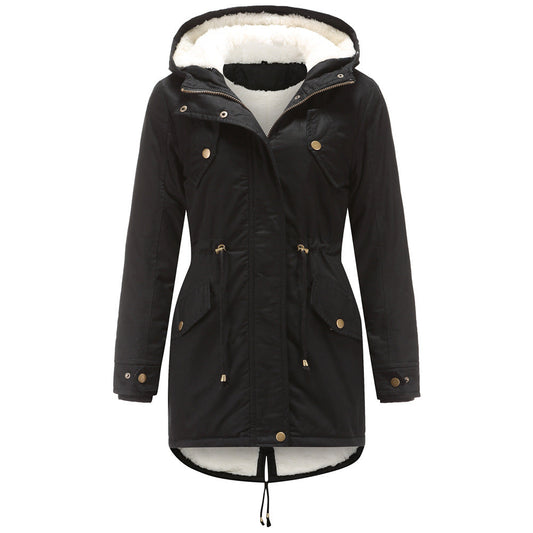 Elarova |  Winterjacke mit Kordelzug für Damen