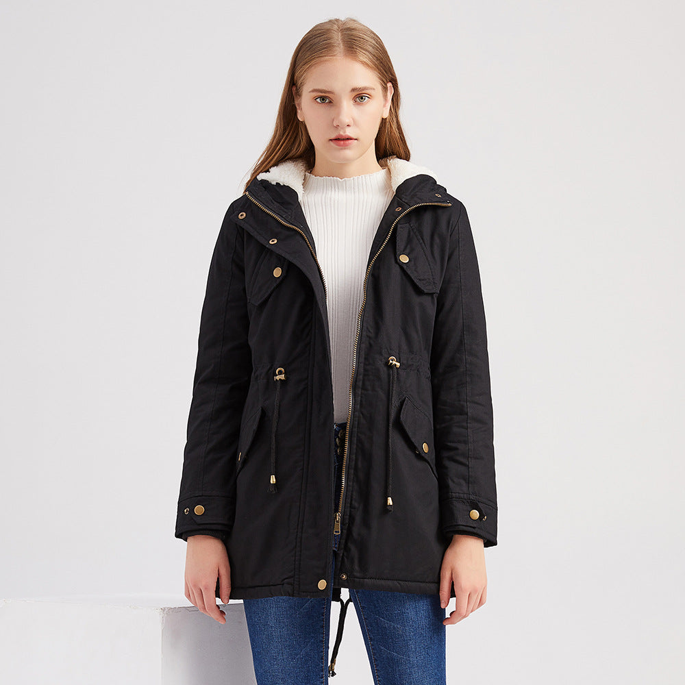Elarova |  Winterjacke mit Kordelzug für Damen