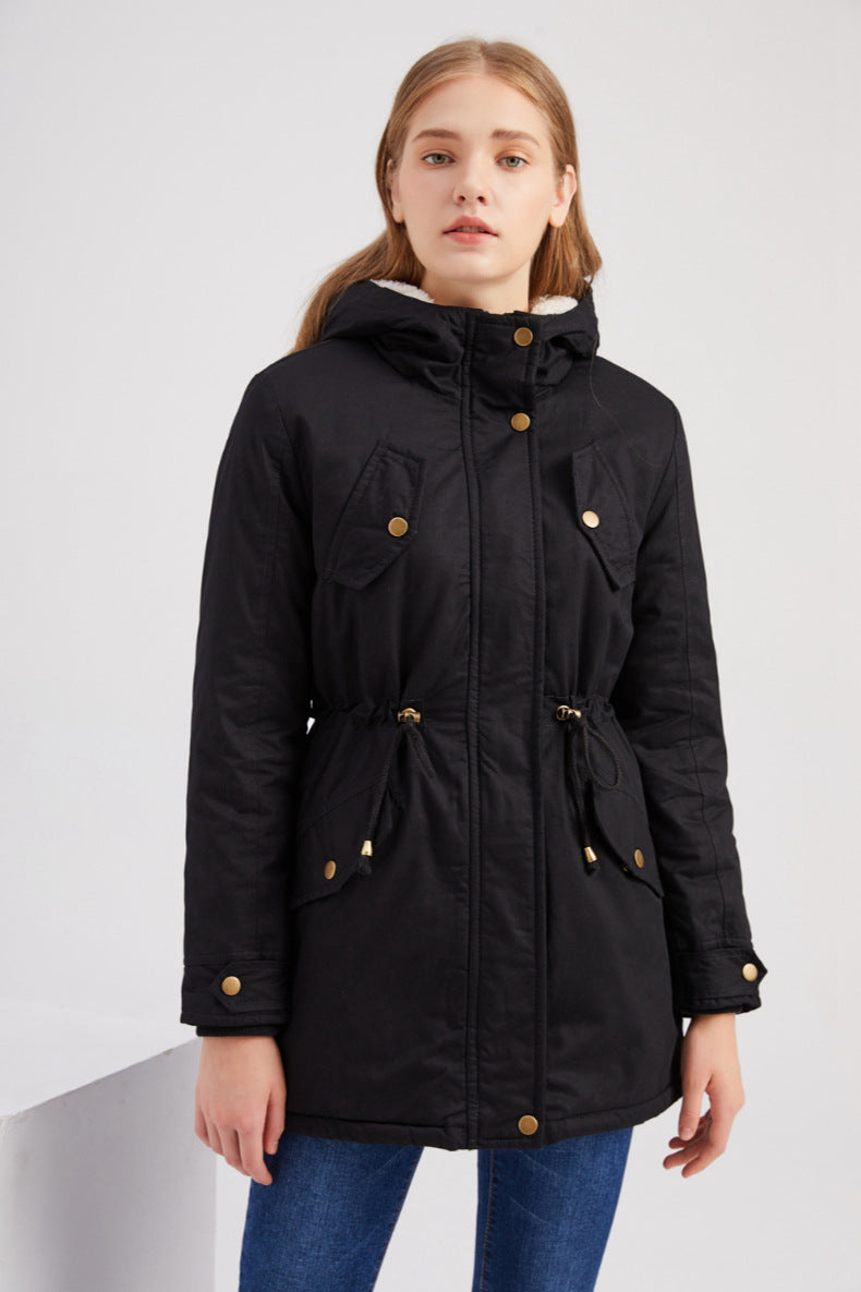 Elarova |  Winterjacke mit Kordelzug für Damen