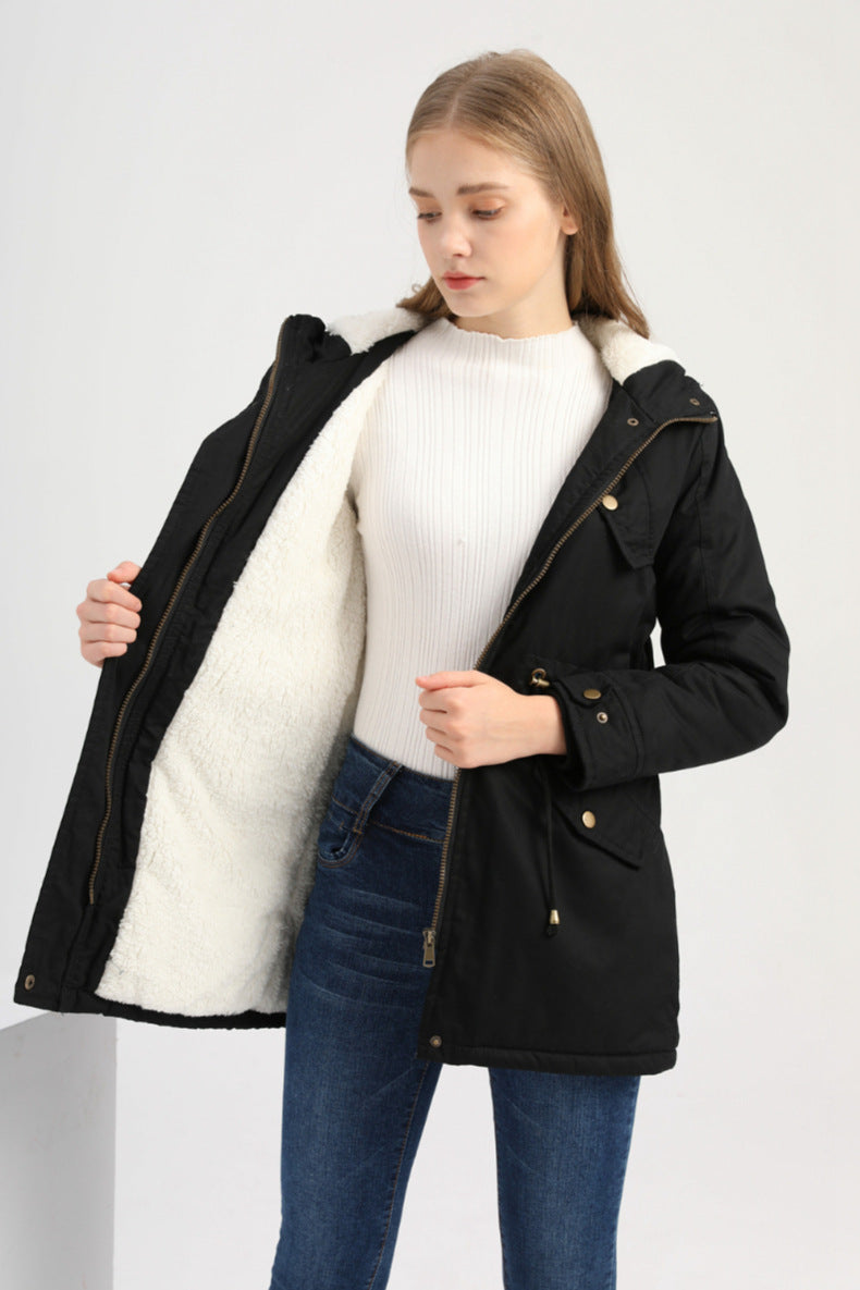 Elarova |  Winterjacke mit Kordelzug für Damen