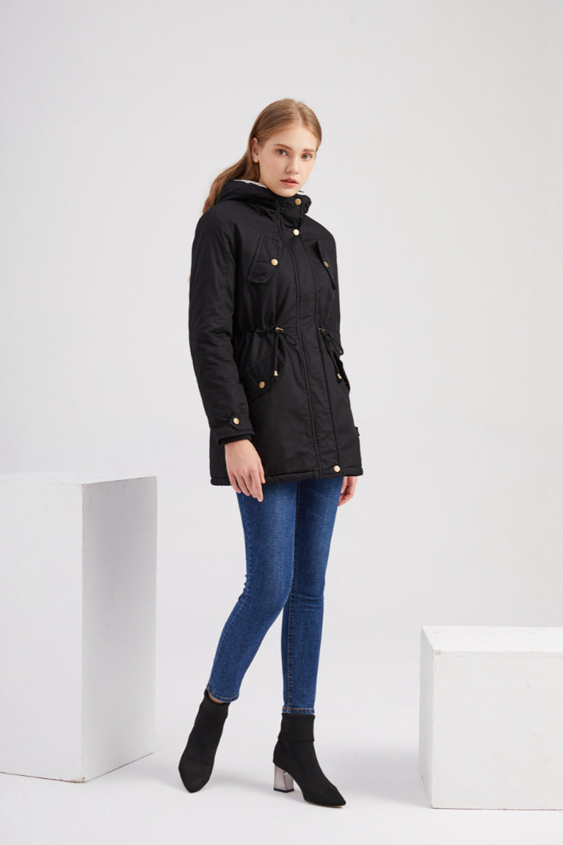 Elarova |  Winterjacke mit Kordelzug für Damen