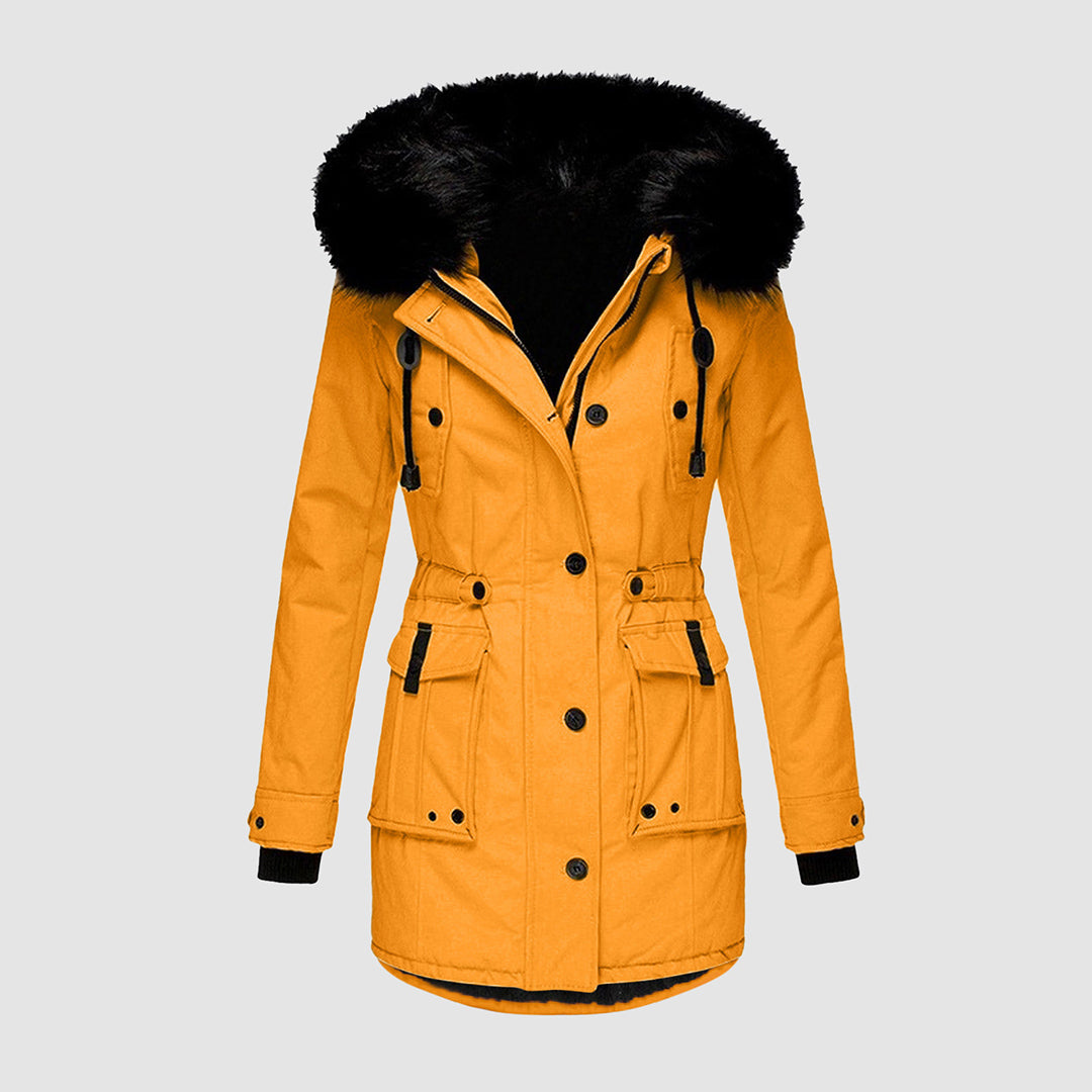 Elarova |  Winterparka mit Knöpfen für Damen