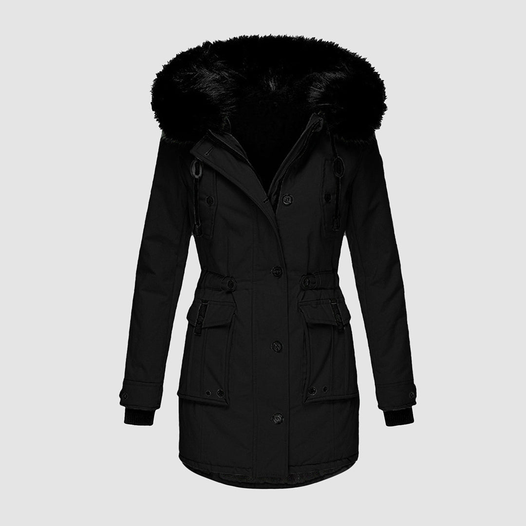 Elarova |  Winterparka mit Knöpfen für Damen