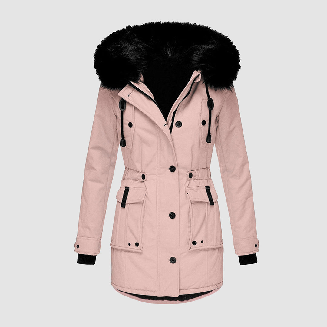 Elarova |  Winterparka mit Knöpfen für Damen