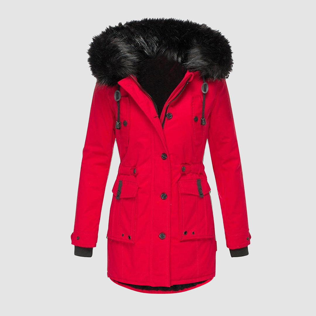 Elarova |  Winterparka mit Knöpfen für Damen