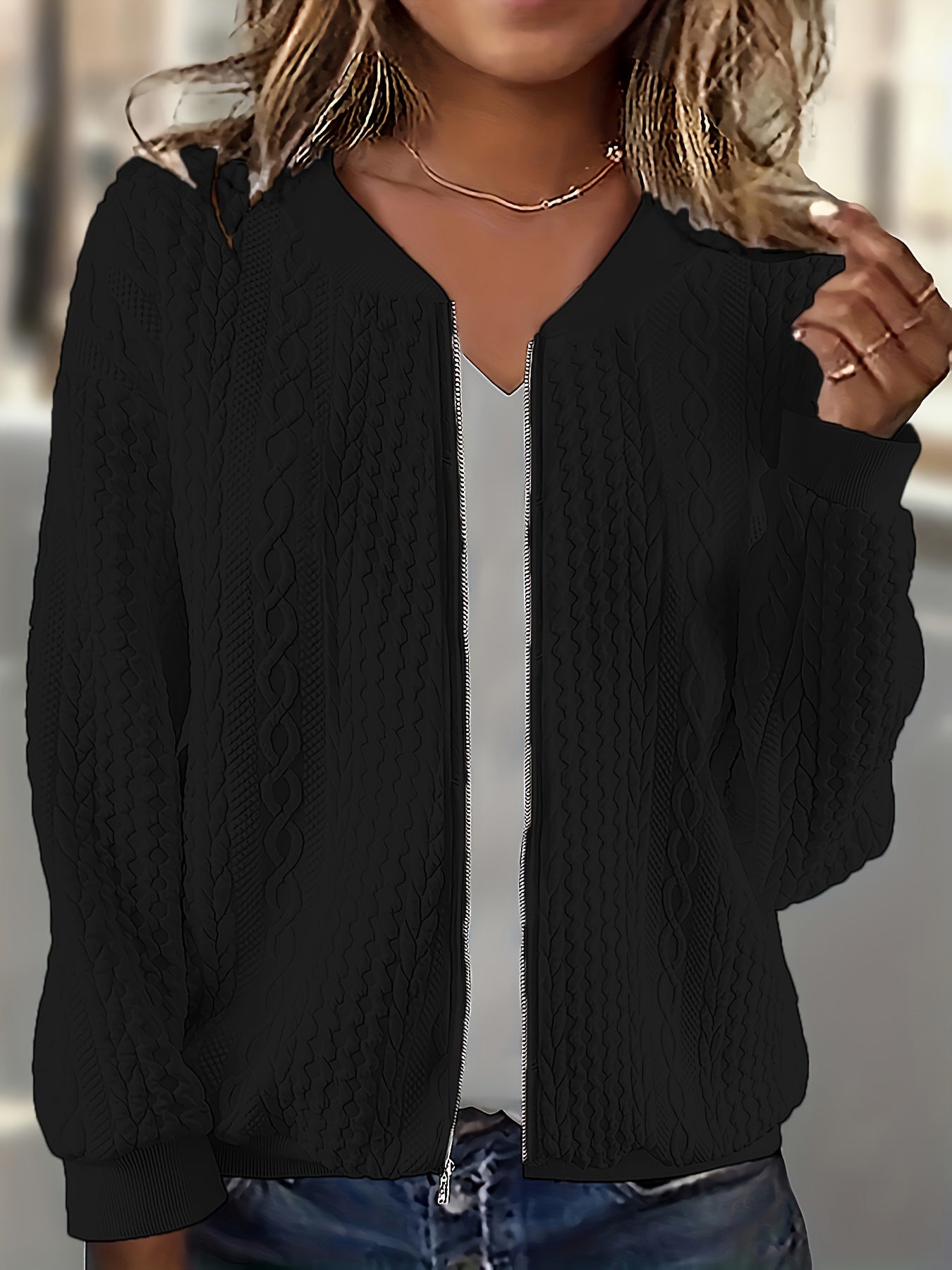 ZipNova™ – Stylische Bomberjacke Damen mit Reißverschluss
