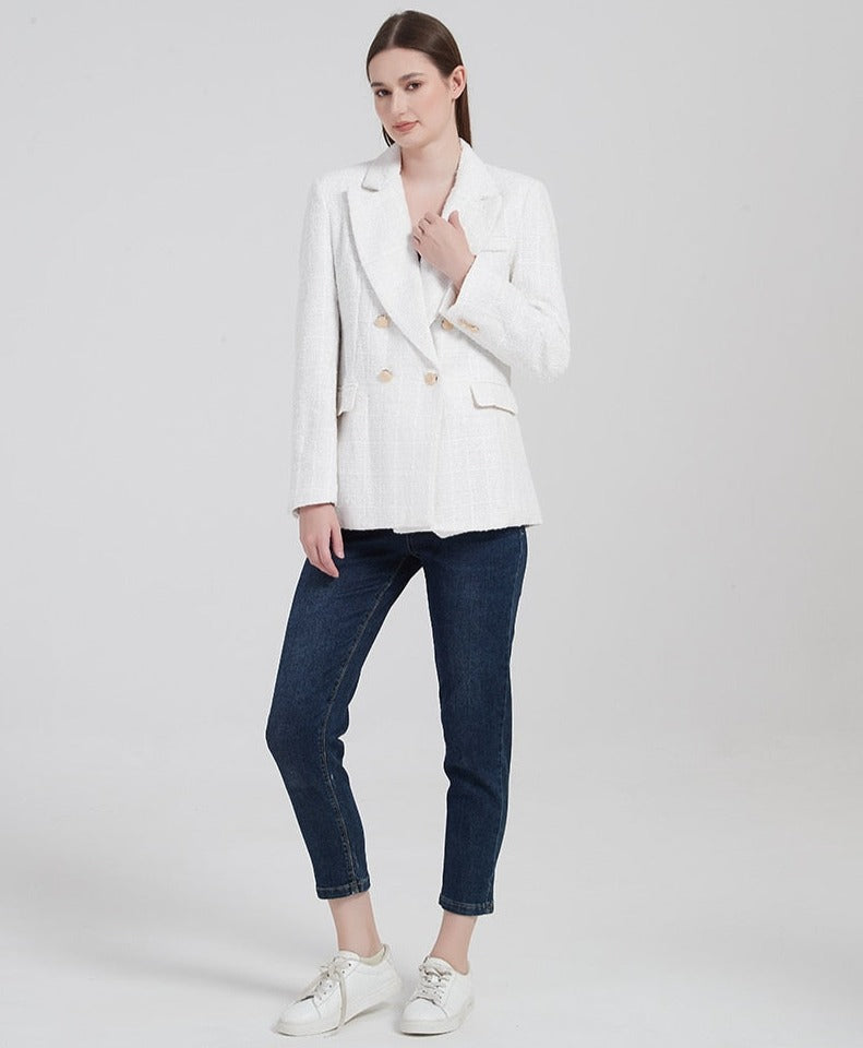 Elarova |  Zweireihiger Blazer für Damen