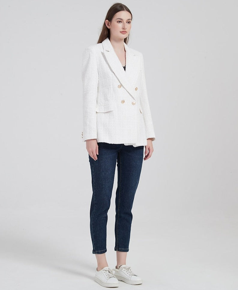 Elarova |  Zweireihiger Blazer für Damen