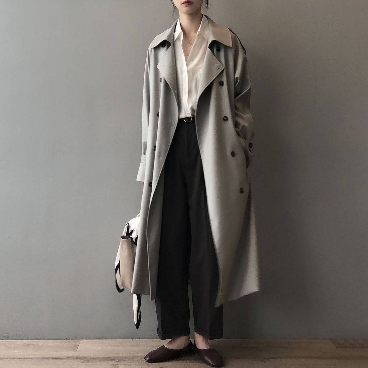 Elarova |  Zweireihiger Trenchcoat für Damen