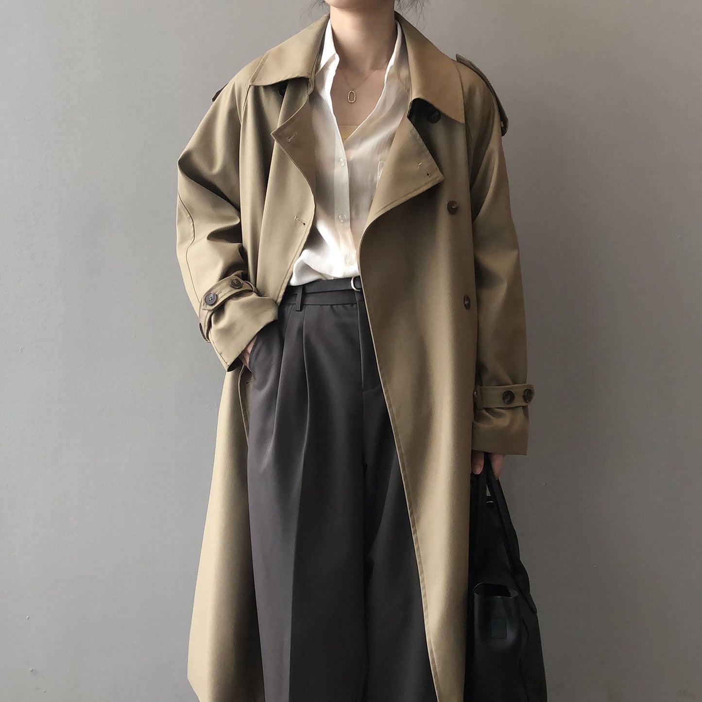 Elarova |  Zweireihiger Trenchcoat für Damen