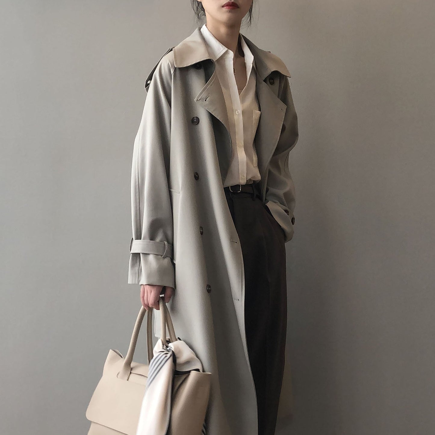Elarova |  Zweireihiger Trenchcoat für Damen