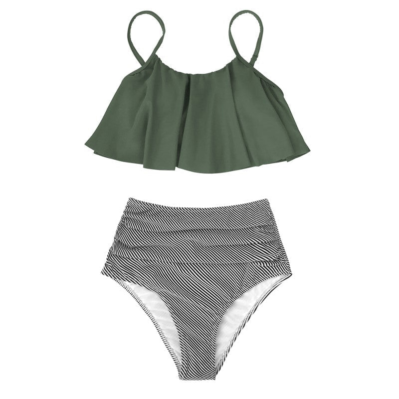 CaraCamilla™ – Damen Bikini Hochtailliert mit Rüschen und Verstellbaren Trägern 6