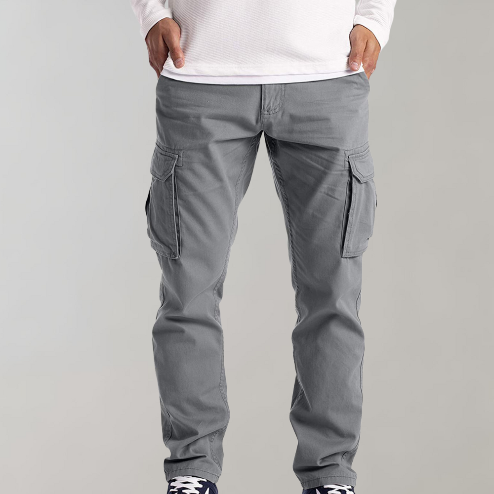 Herren Cargo-Hose Bequem Freizeit Hose Jasper