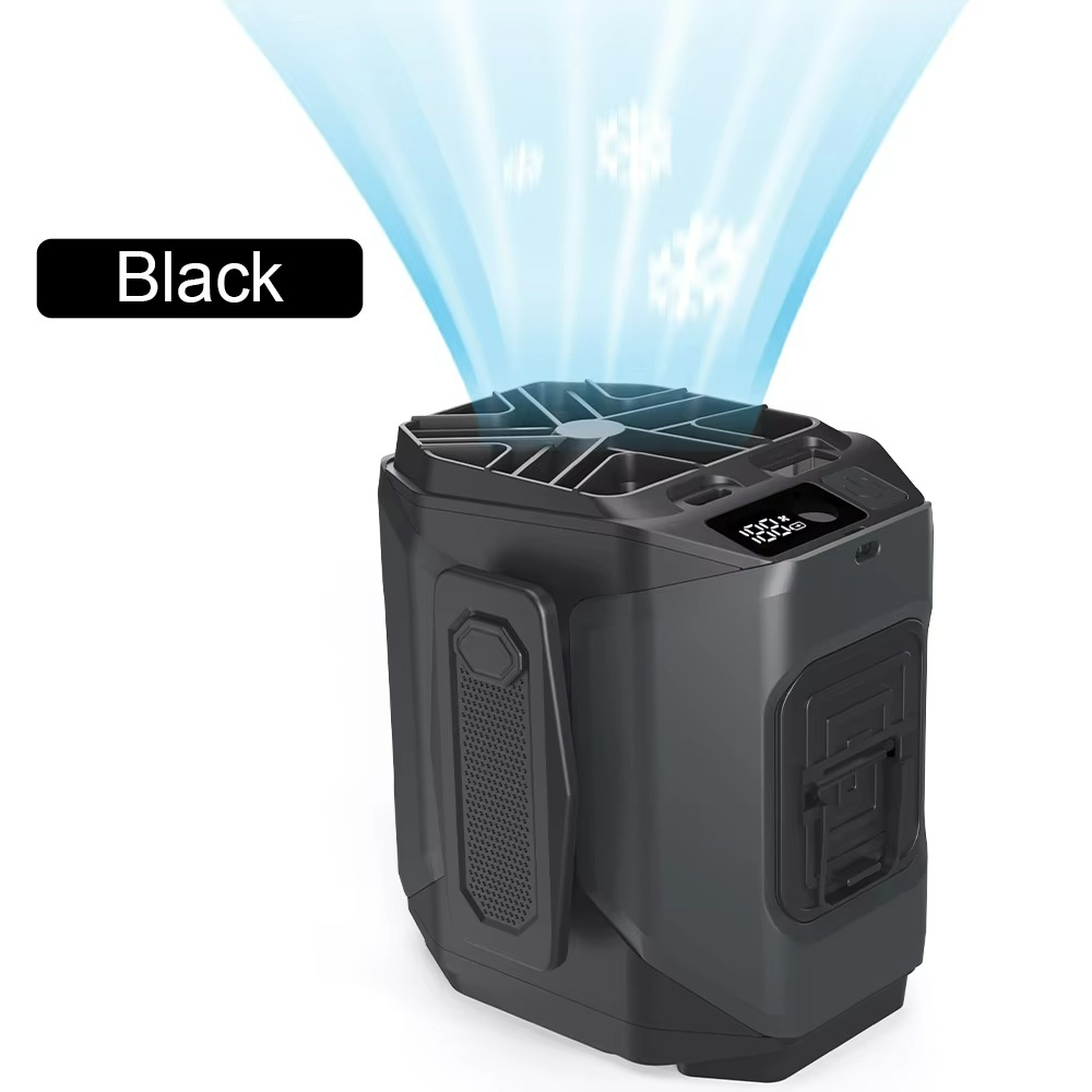 Tragbarer Ventilator mit Powerbank und LED Lampe