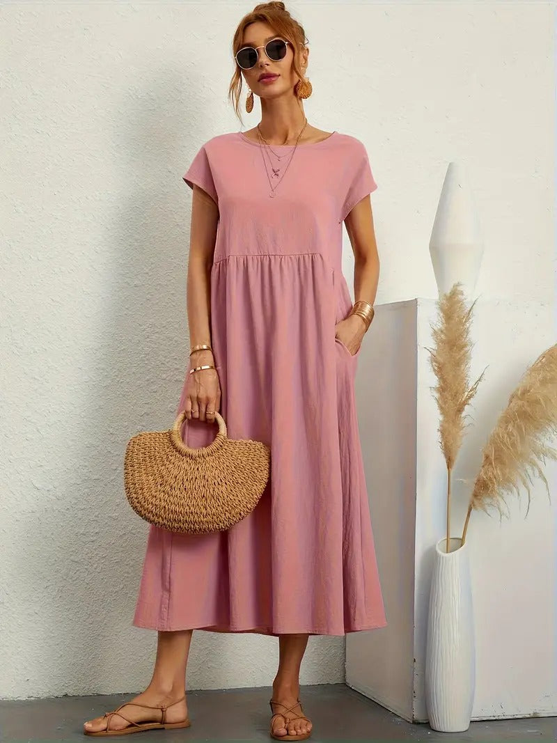 Noémie™ – Damenkleid mit Praktischen Taschen für Eleganten Komfort-5