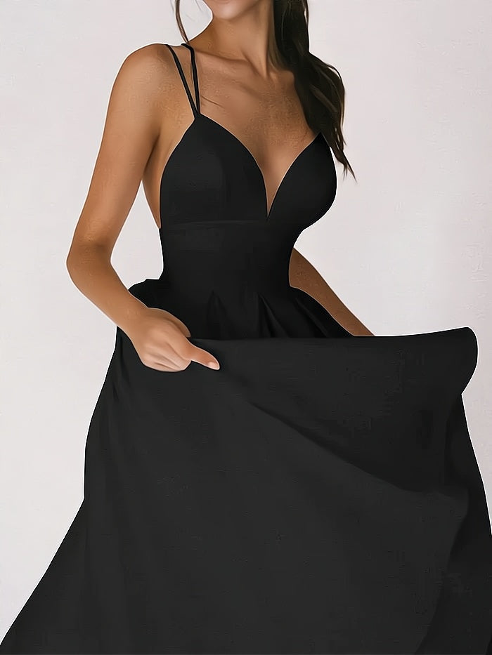 Charline™ – Damen Abendkleid Lang mit V-Ausschnitt Eleganz & Komfort-6