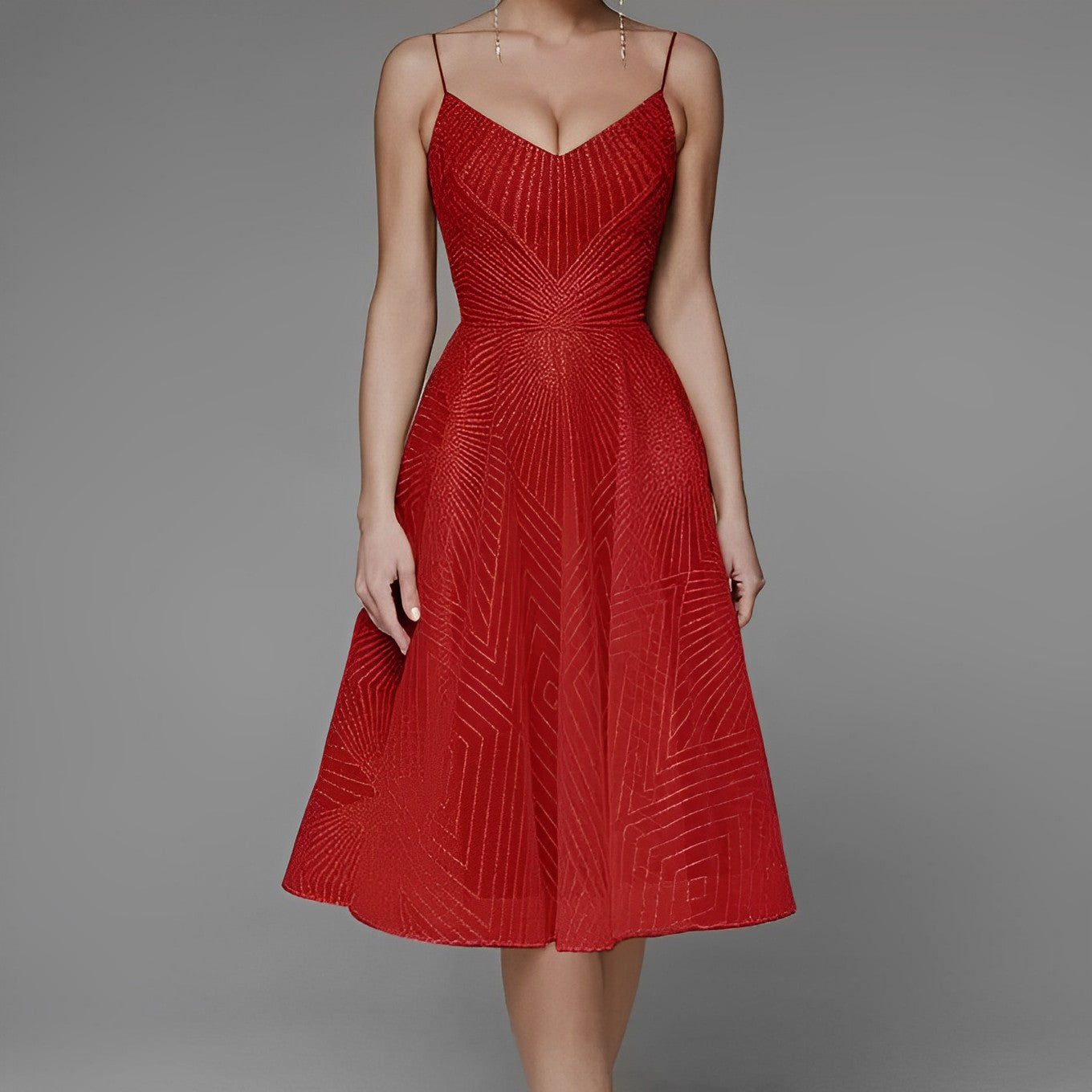 SymmetryLine™ – Damen Abendkleid Elegant mit Schmeichelnder Passform-3