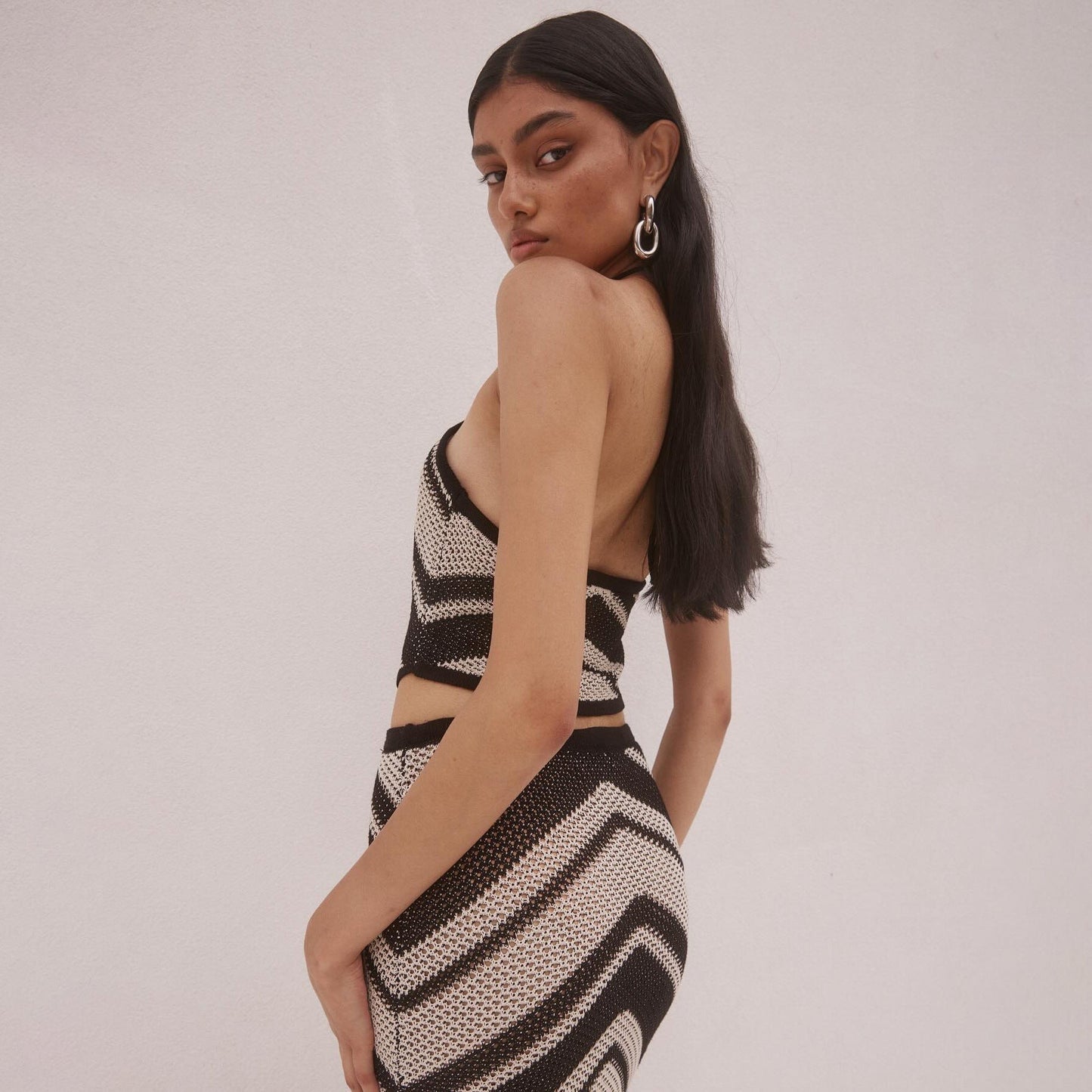 Tricova™ – Damen Sommerkleid Bodycon mit Eleganten Geometrischen Streifen-4