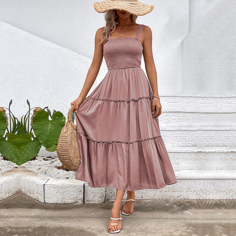 Solelia™ – Damen Midi Kleid Ärmellos Leicht & Bequem für Sommertage-5