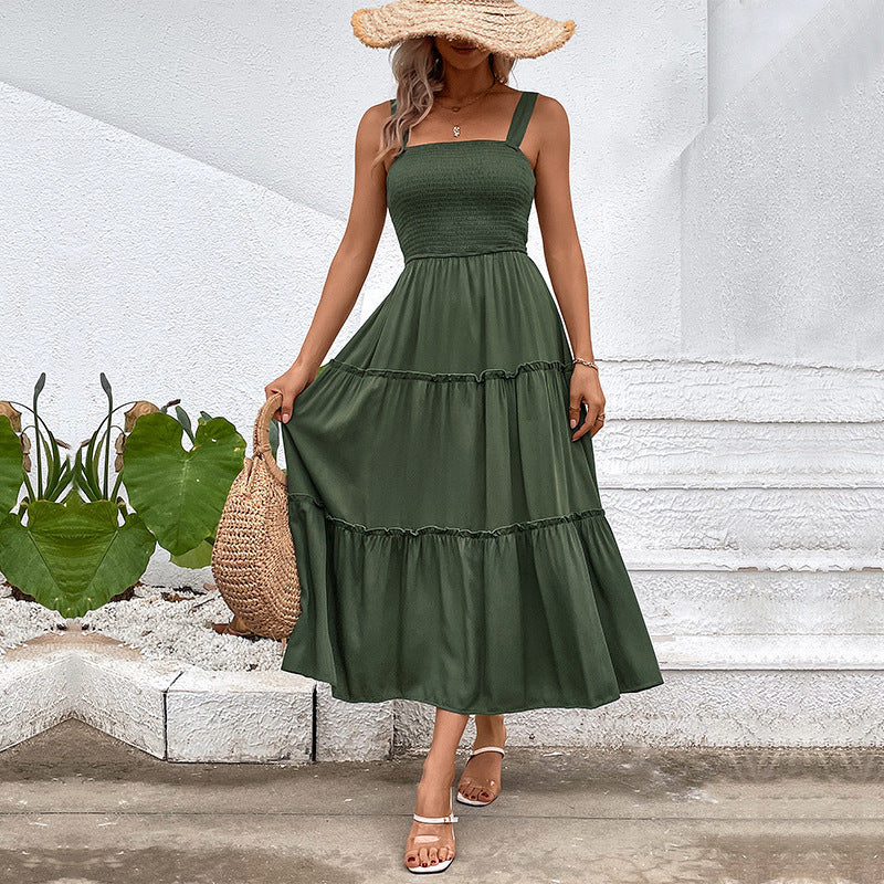Solelia™ – Damen Midi Kleid Ärmellos Leicht & Bequem für Sommertage-4