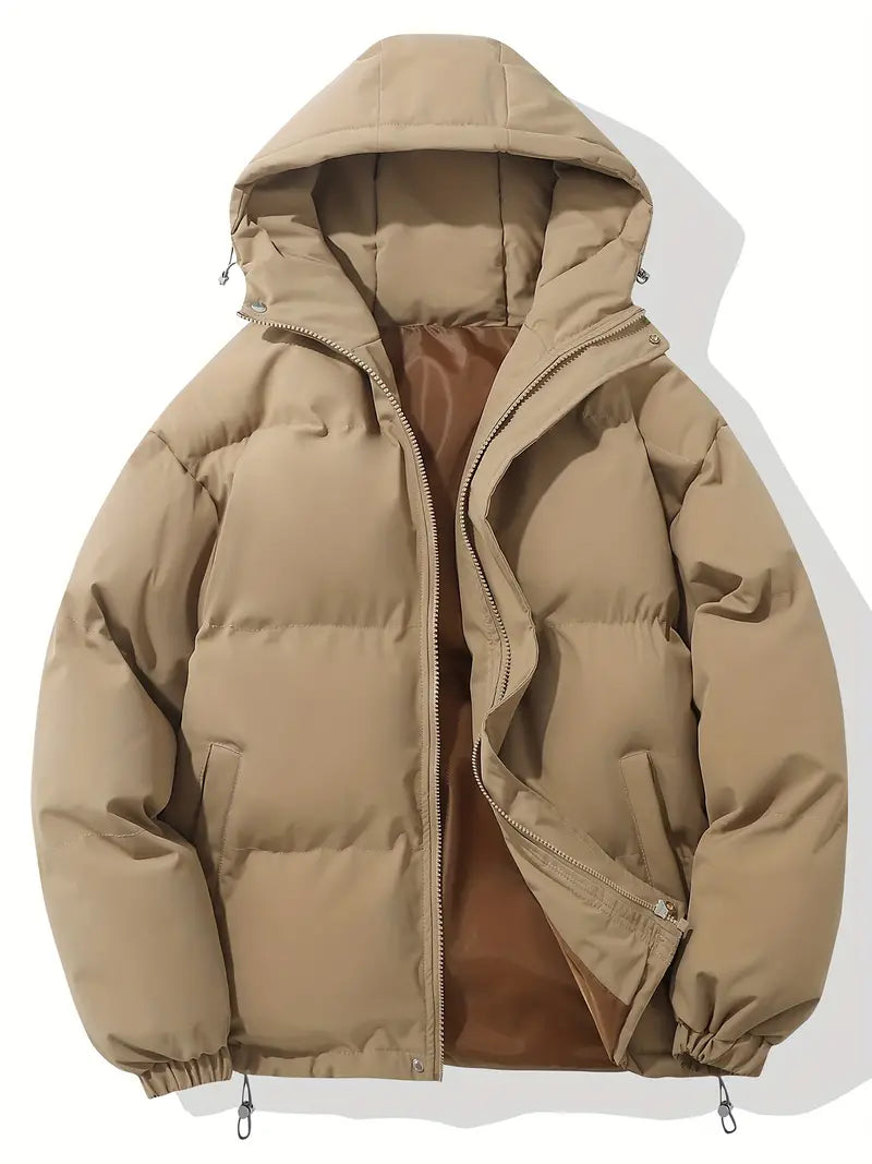 Herren Winterjacke Warm Kapuzenjacke Pufferjacke