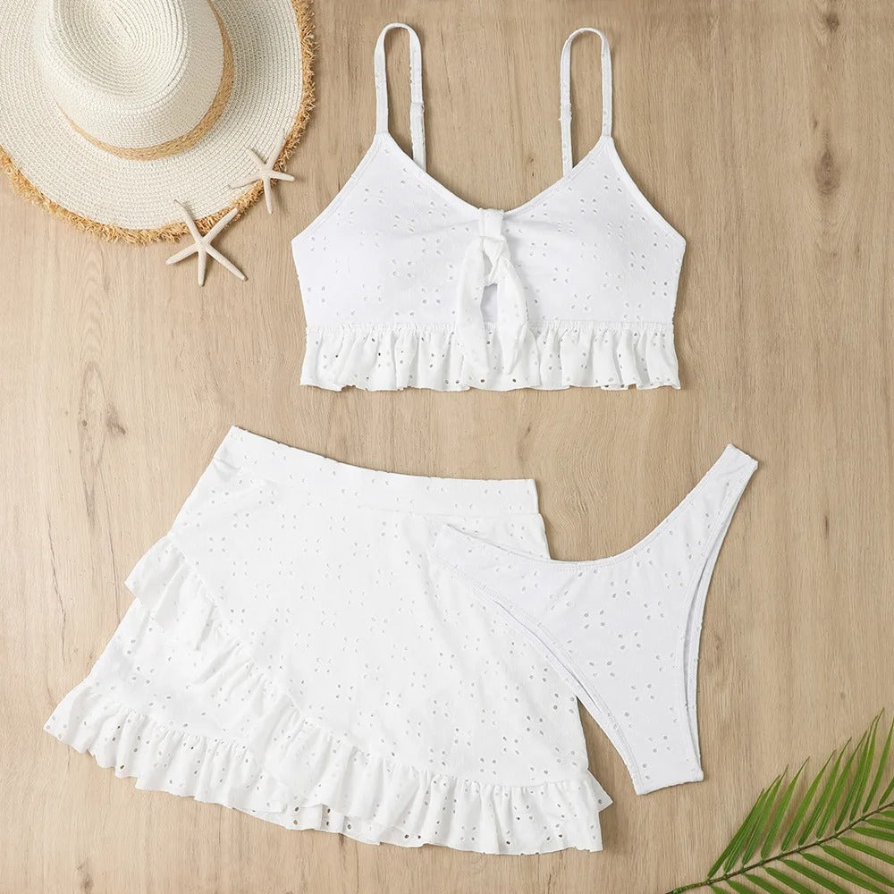 Anika™ – Damen Rüschenset Bikini mit Brazilian-Style und Verspieltem Design 1