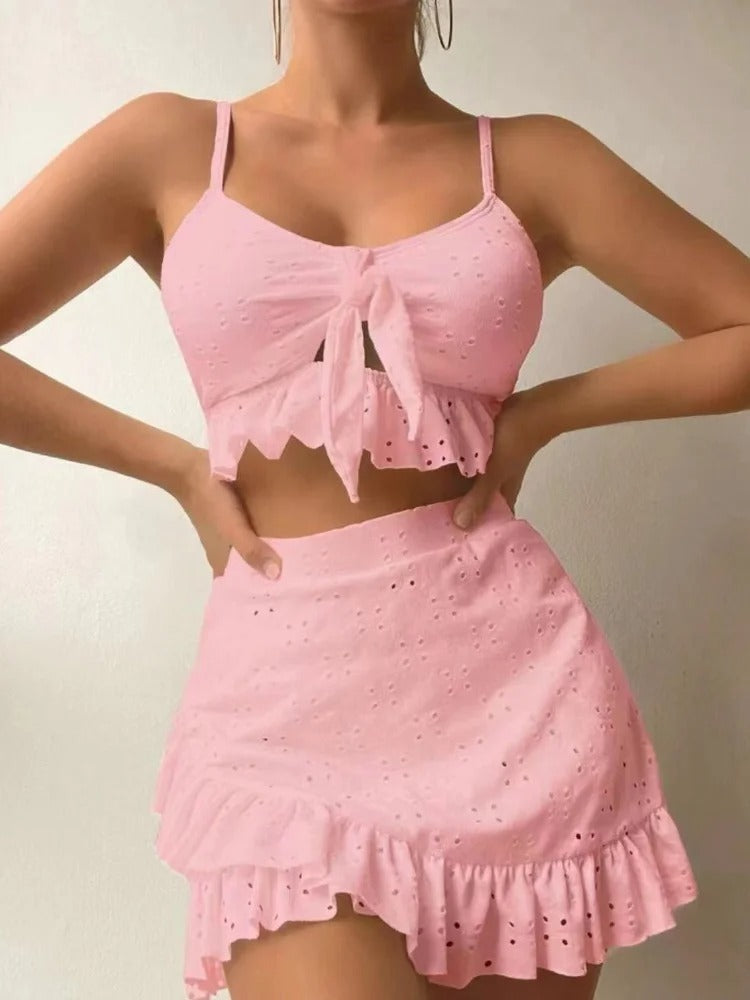 Anika™ – Damen Rüschenset Bikini mit Brazilian-Style und Verspieltem Design 5