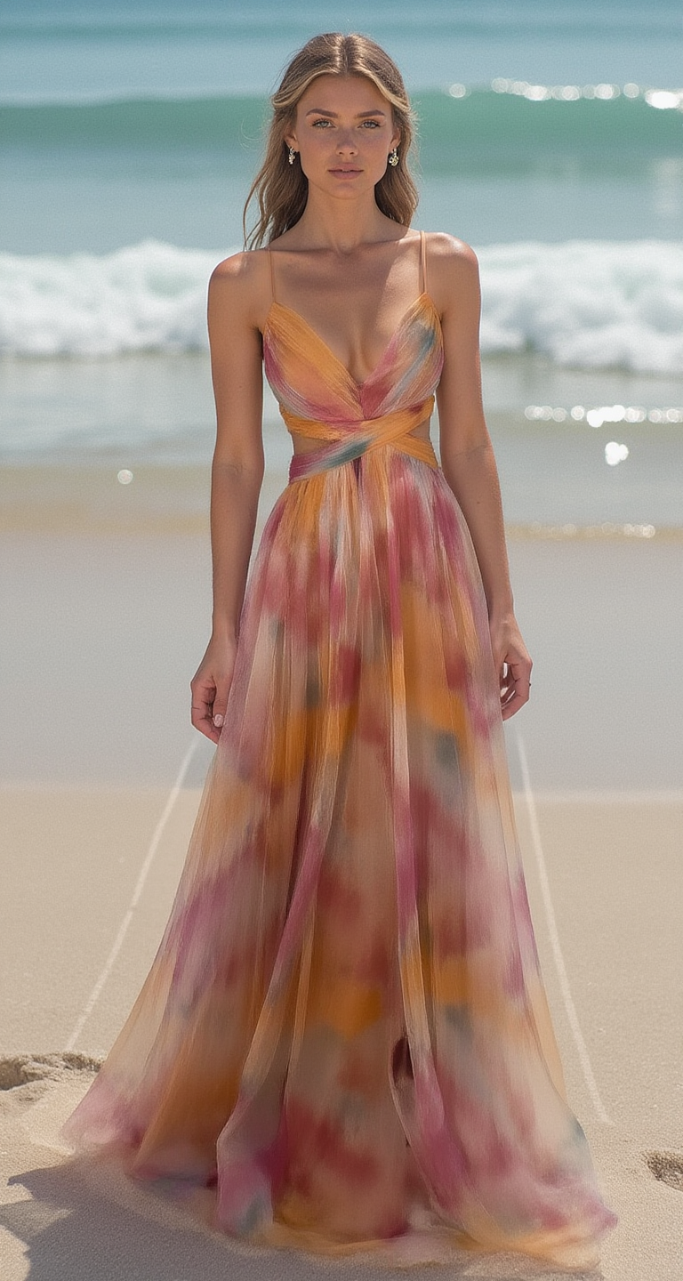 Shicelegance™ – Damen Kleid Hochzeitsgast mit Verstellbarer Schnürung Elegant-1
