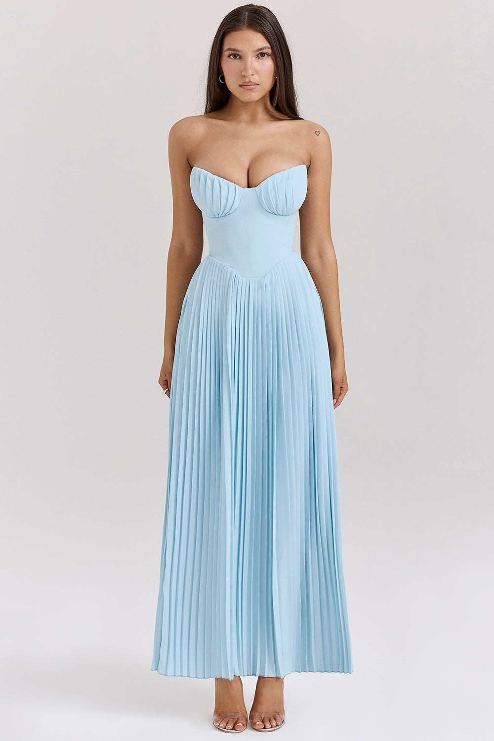 Larissa™ – Damen Sommerkleid mit Eleganten Corsé-Design & Faltenrock 2