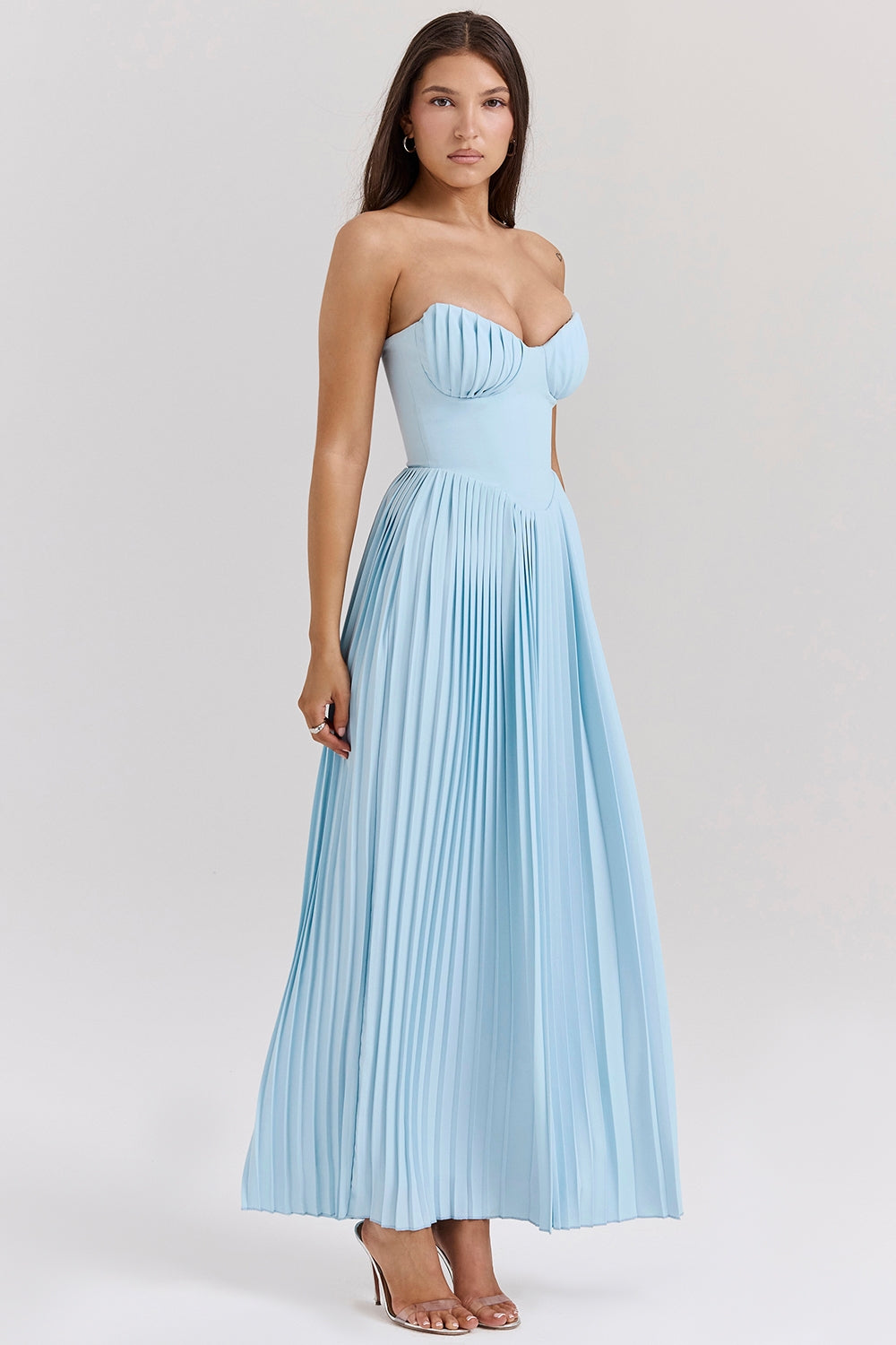 Larissa™ – Damen Sommerkleid mit Eleganten Corsé-Design & Faltenrock 3