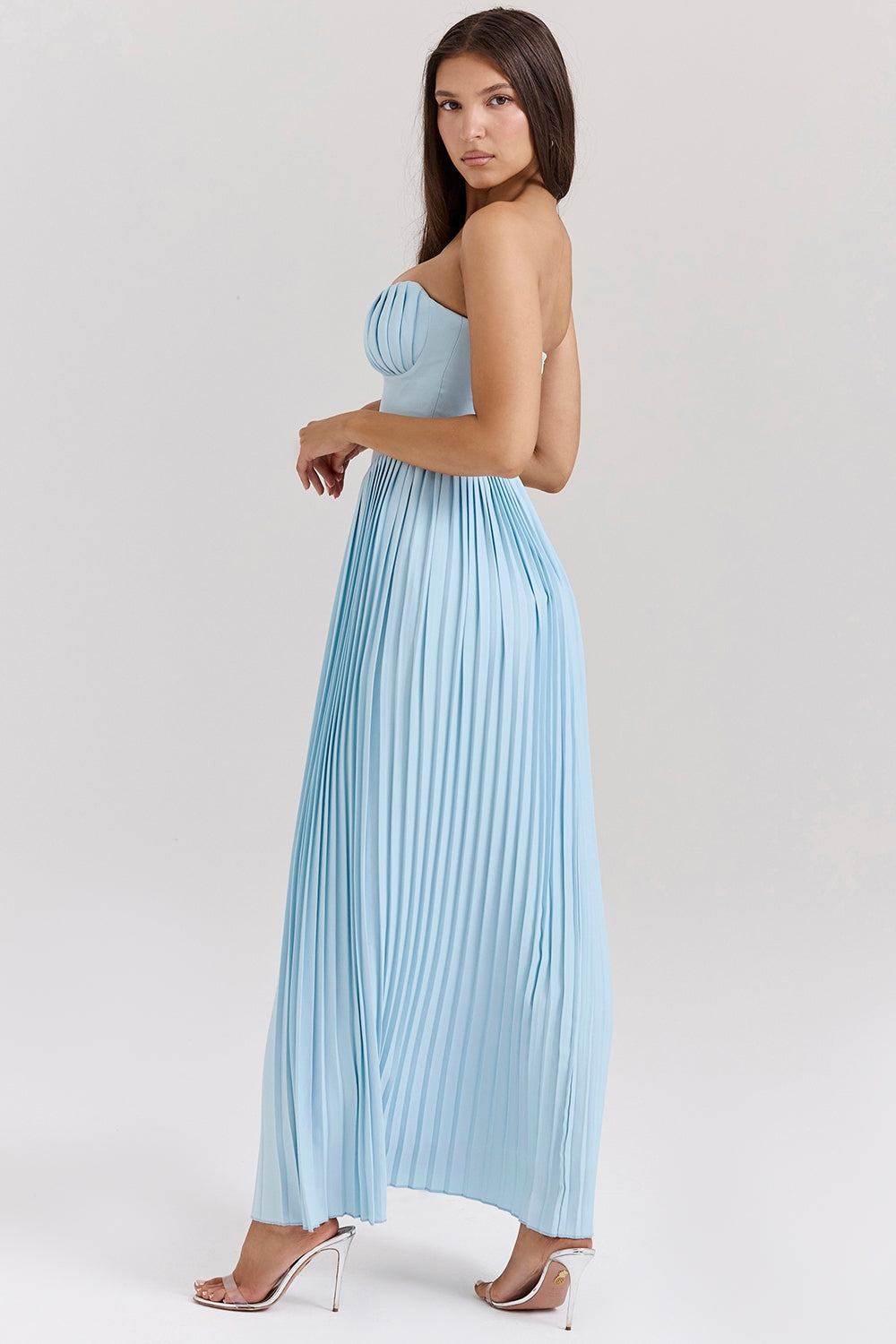 Larissa™ – Damen Sommerkleid mit Eleganten Corsé-Design & Faltenrock 5