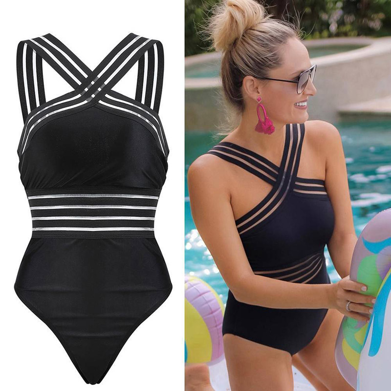 Julia™ – Damen Badeanzug mit Push-up-Effekt und Modernem Cross-Front-Design 2