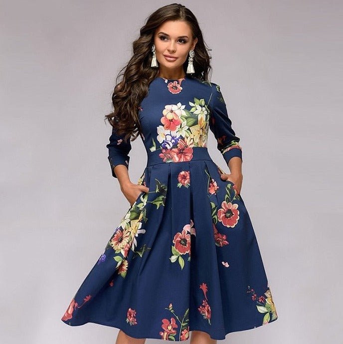 Variant image for Retrozo™ – Damen Kleid im Eleganten Retro-Stil Figurbetont & Vielseitig-44