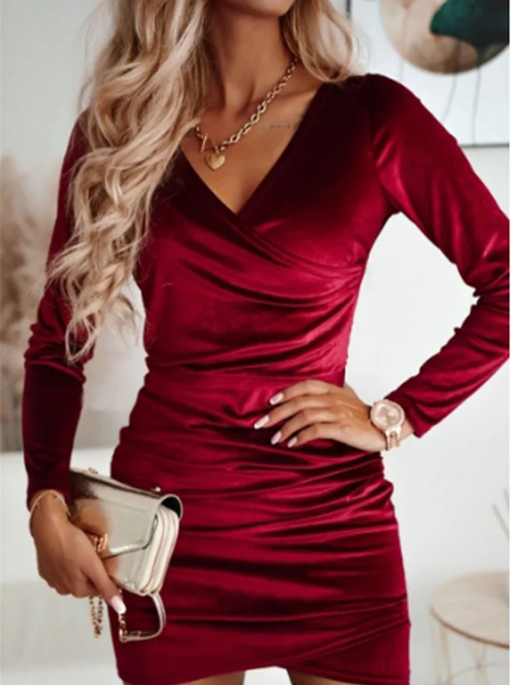 EleganceChic™ – Damen Abendkleid mit V-Ausschnitt für Stilvolle Anlässe-2