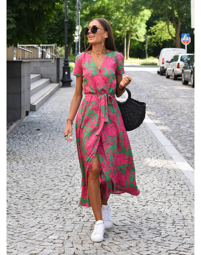 EleganceFlow™ – Damen Kleid aus Weichem Stoff für Komfort & Vielseitigkeit-1