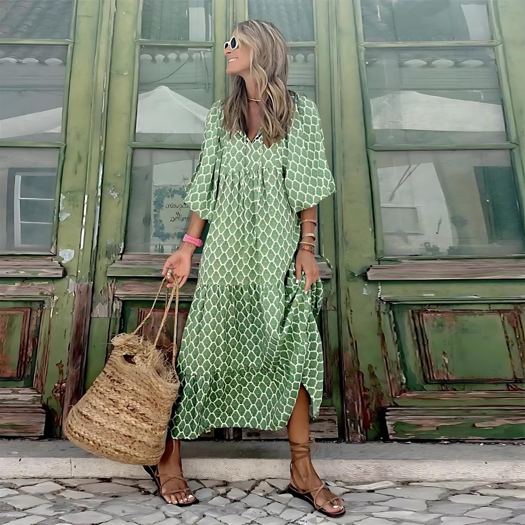 BohoChic™ – Damen Maxi Kleid Leicht & Atmungsaktiv für Sommerausflüge-2