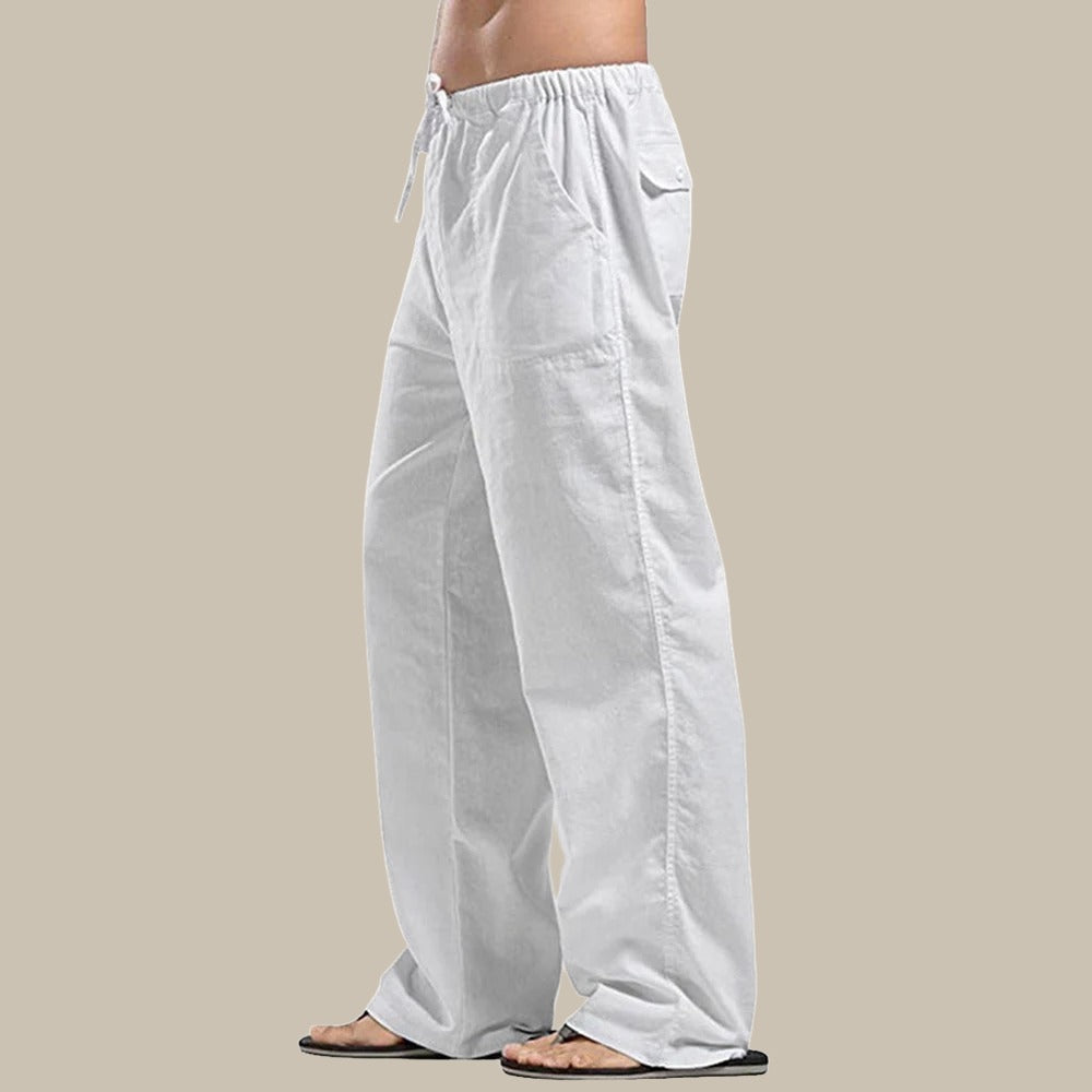 Leinen Sommerhose Herren Leicht Bequem