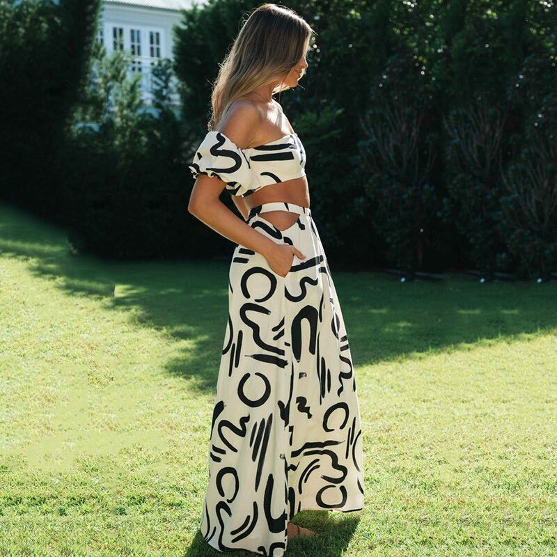 Damen Boho Kombi Leicht & Stilvoll Zweiteilig