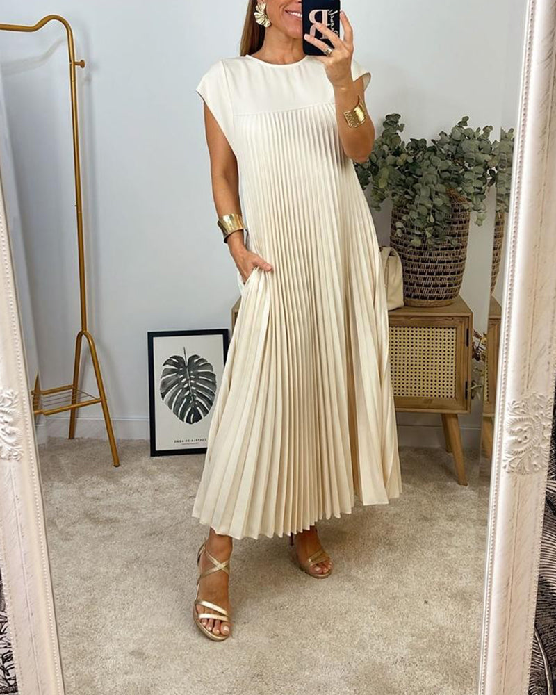 Elise™ – Damen Kleid Hochzeitsgast Mit Eleganten Falten & Atmungsaktivem Stoff-4