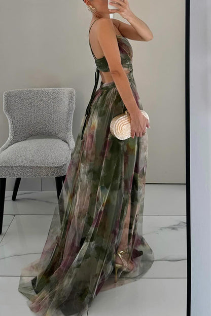 Shicelegance™ – Damen Kleid Hochzeitsgast mit Verstellbarer Schnürung Elegant-4