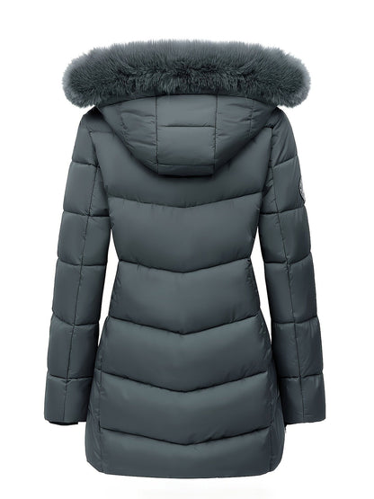 Winterjacke Damen Gepuffert Warm Isoliert