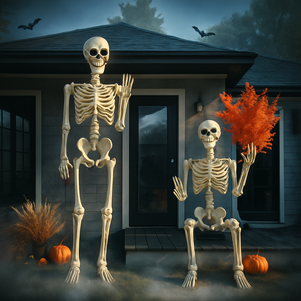Riesige Halloween Skelett Dekoration Außen - Elarova