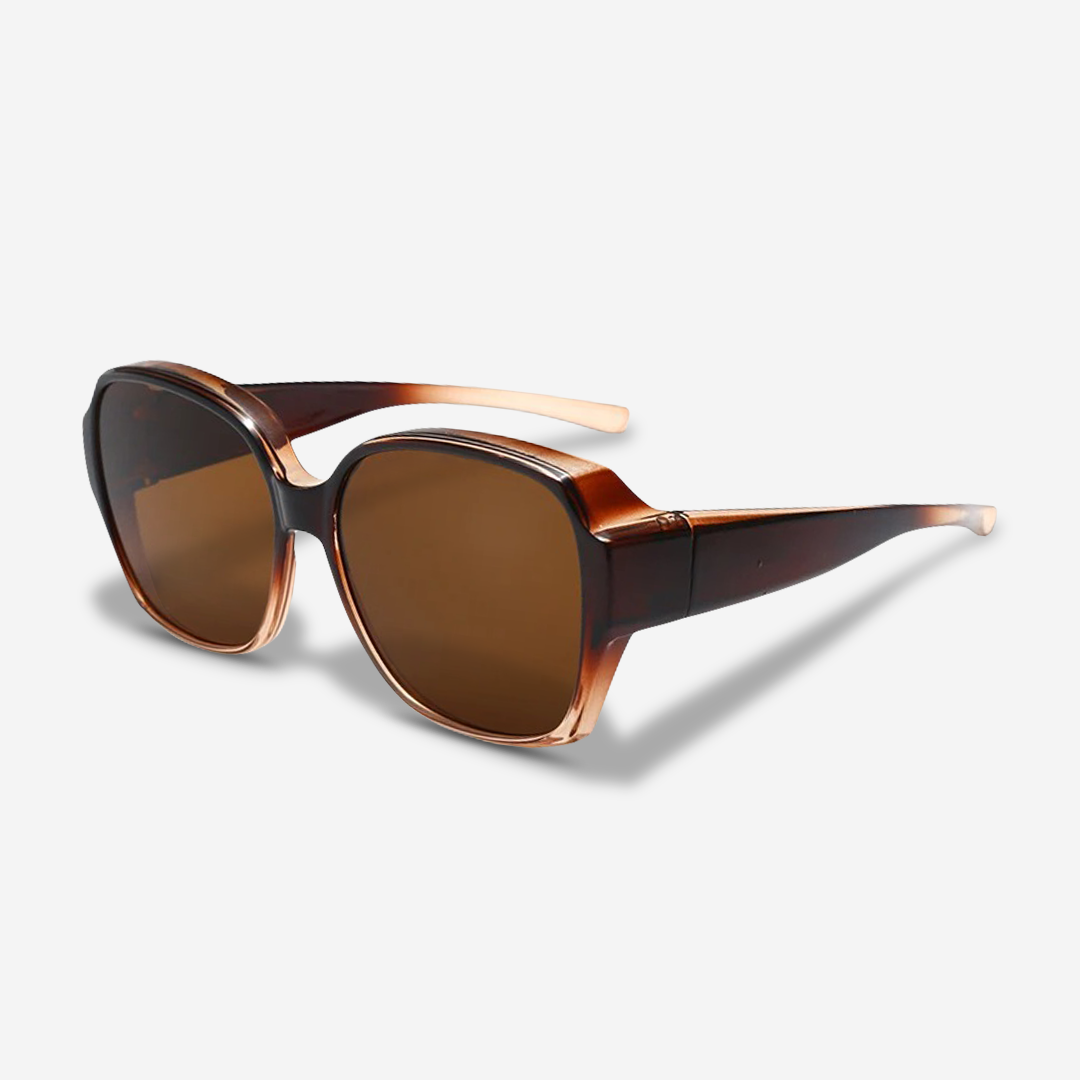 Brille mit integrierter Sonnenbrille Clip-On